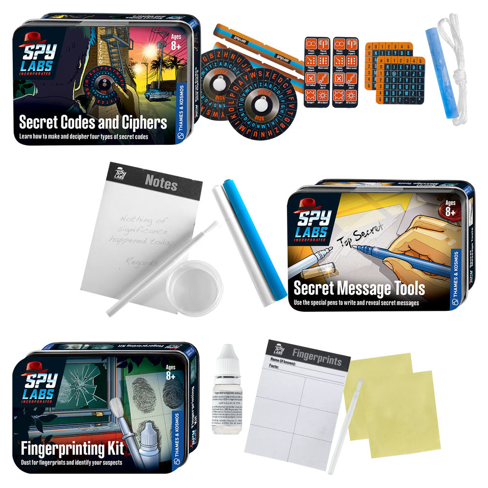 Spy Labs Five-Pack Stocking Stuffer Bundle: Invisible Ink Pen and