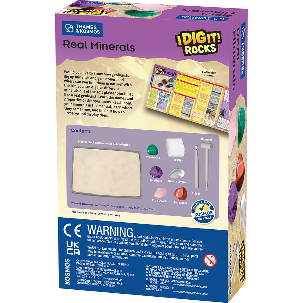 I Dig It! Real Minerals Excavation Kit | Dig Up Real Mineral