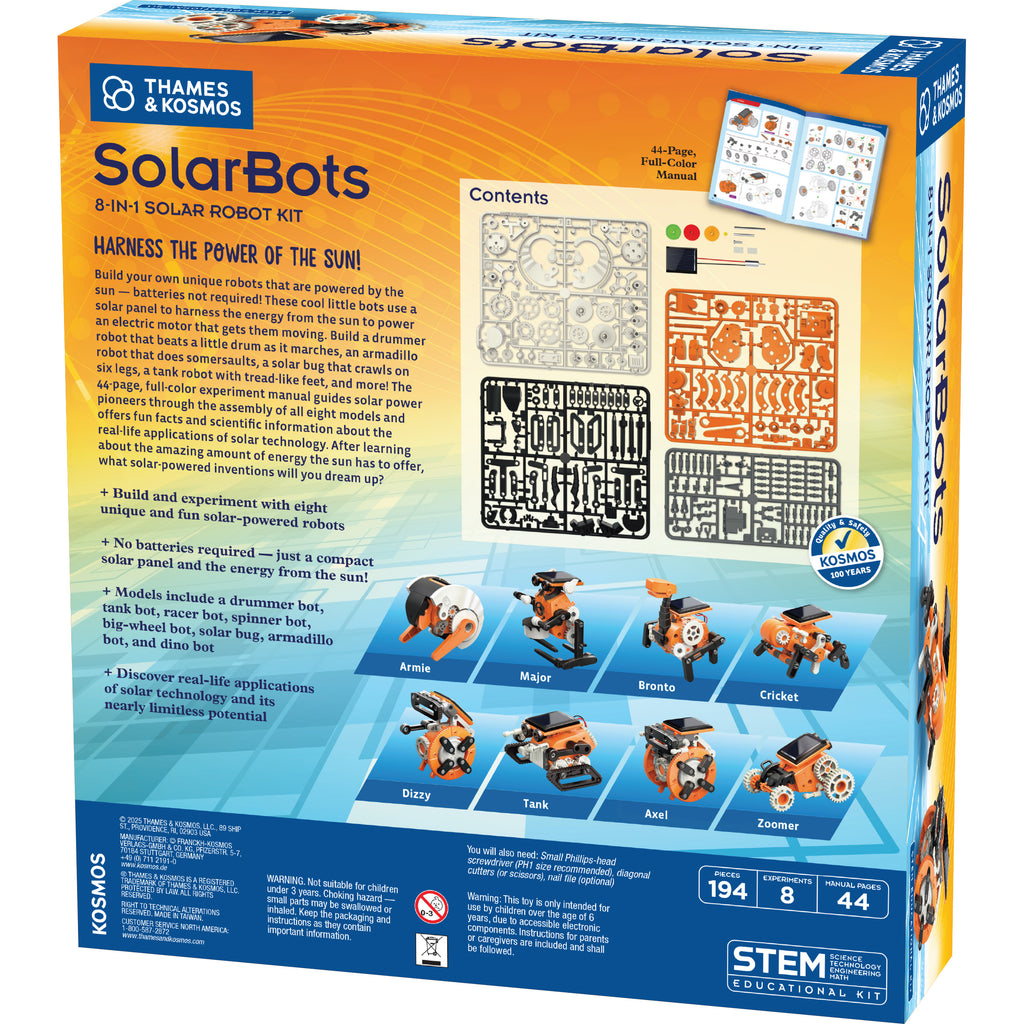 SolarBots: 8-in-1 Solar Robot Kit Science Experiment Thames & Kosmos