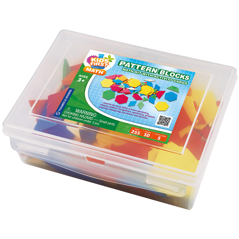 Craft Math Blocks Kids First Math: Pattern Blocks Math Kit with Activity Cards – Thames ...