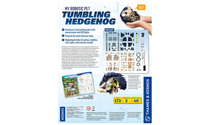 my robotic pet tumbling hedgehog