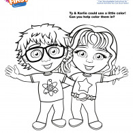 Kids First Ty & Karlie Coloring Page (ACTIVITY)