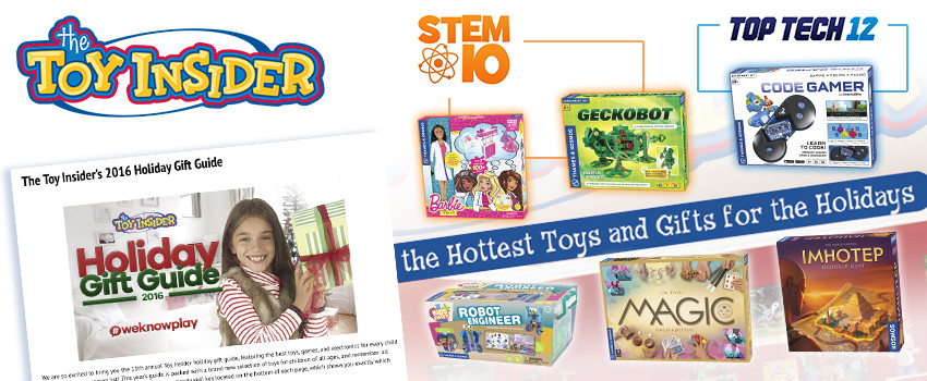 Six T&K Kits and Games named to Toy Insider's Holiday Gift Guide